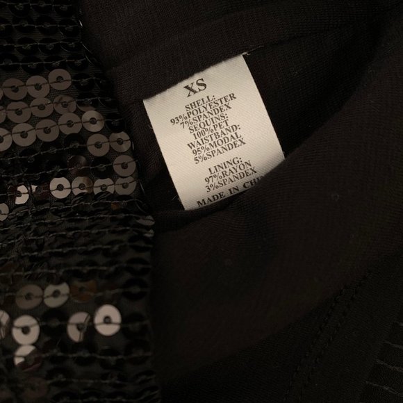 Tart Marguerite Sequin Skirt Black Sz XS - Picture 4 of 9